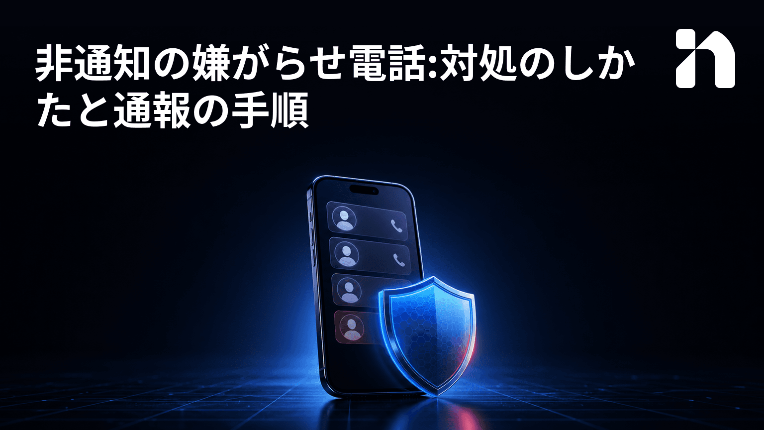 非通知の嫌がらせ電話:対処のしかたと通報の手順