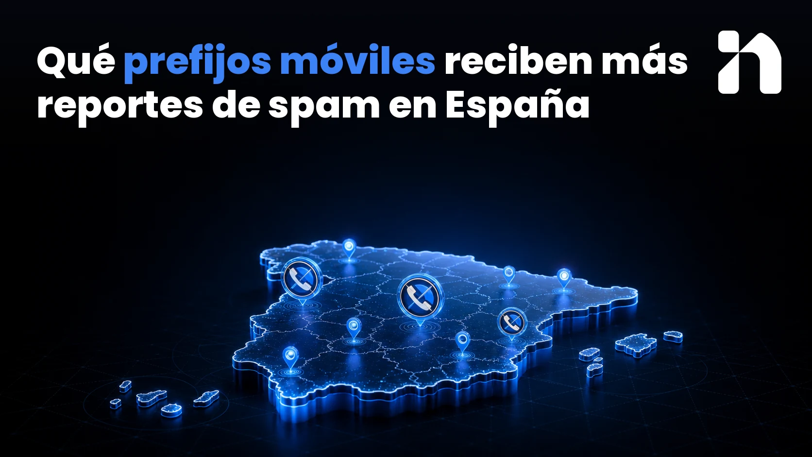 Which mobile prefixes get the most spam reports in Spain